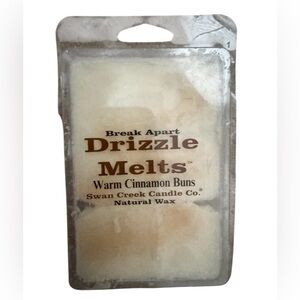 SWAN CREEK Warm Cinnamon Buns Scent Wax Break Apart Drizzle Candle Melts-NEW